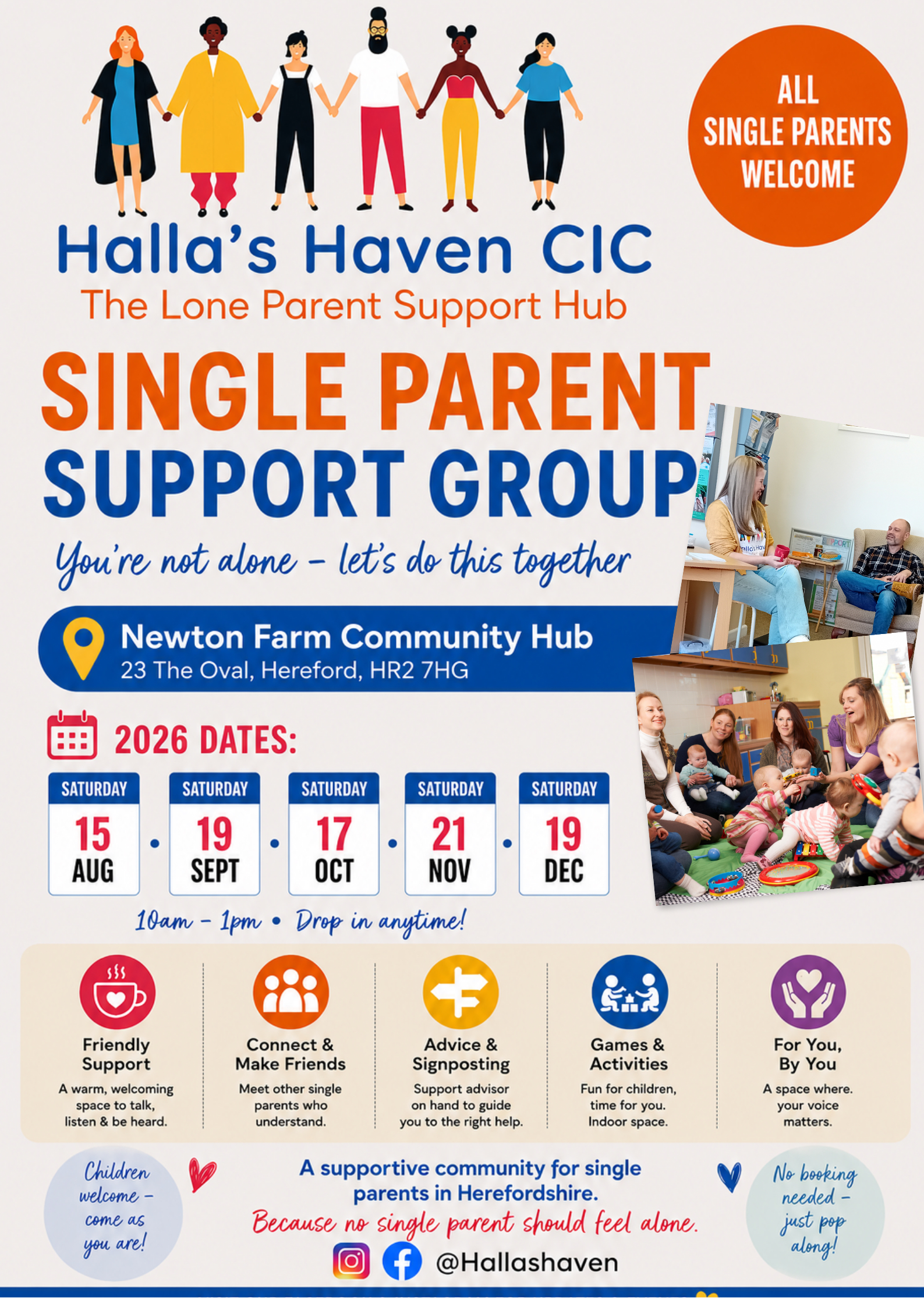 Single Parent Support Group (Hallas Haven)
